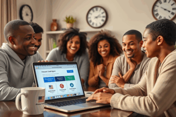 Image depicting online credit report request process.