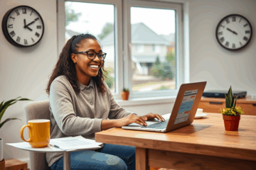 An individual applying for a simple and hassle-free loan online, showcasing the ease and convenience of the process.