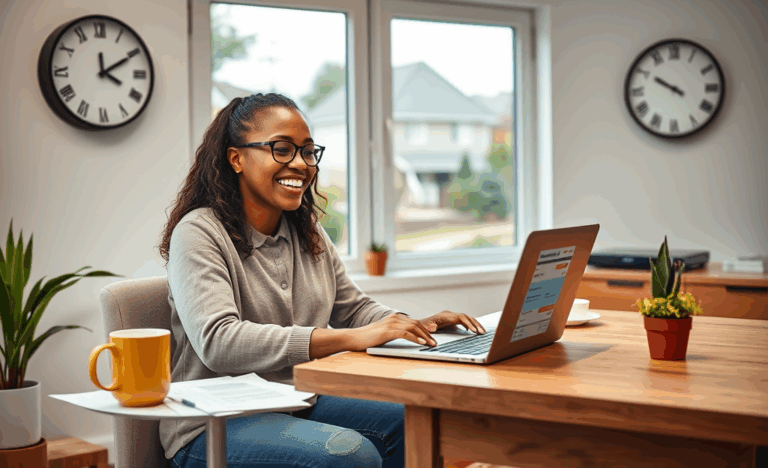 An individual applying for a simple and hassle-free loan online, showcasing the ease and convenience of the process.