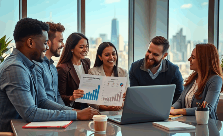 Image depicting financial documents and a person looking relieved, symbolizing stress-free access to credit without collateral.