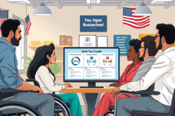 Illustration of diverse individuals using digital credit services, highlighting accessibility and inclusivity.