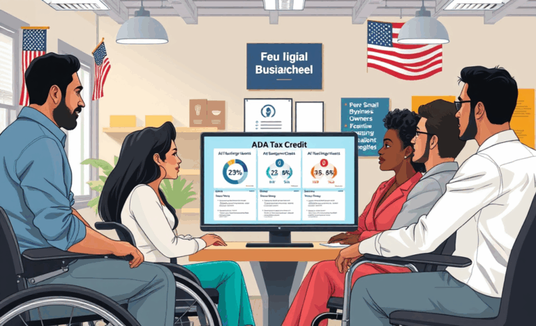 Illustration of diverse individuals using digital credit services, highlighting accessibility and inclusivity.