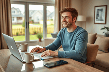 A person reviewing personal loan options with minimal requirements.