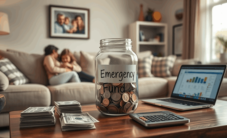 Image depicting financial planning and emergency savings.