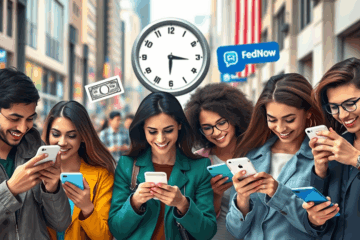 A smartphone displaying a successful instant money transfer notification.