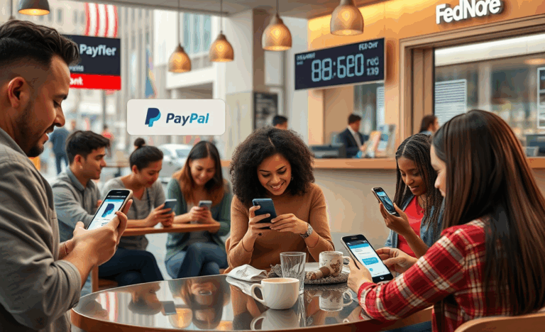 A person receiving money instantly on their phone via a digital wallet service
