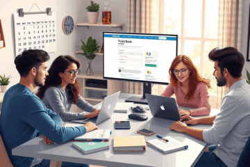Applying for an online loan at Truist Bank through their user-friendly website