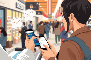Discover Bank credit card used with a digital wallet on a smartphone