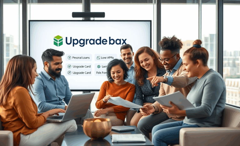 Image showcasing the benefits and features of Upgrade Loans' digital credit offerings.