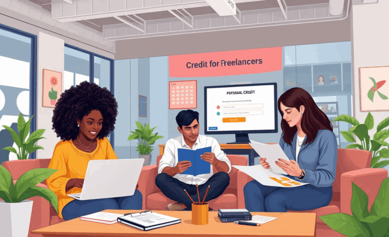 Freelancer reviewing loan options with Upgrade on a laptop