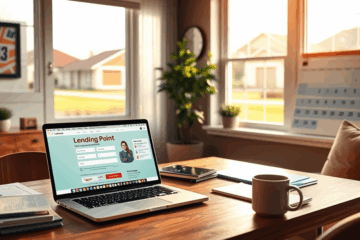 Person applying for an online loan on the LendingPoint website