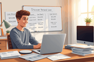 Image illustrating Discover Personal Loans process with focus on credit factors.