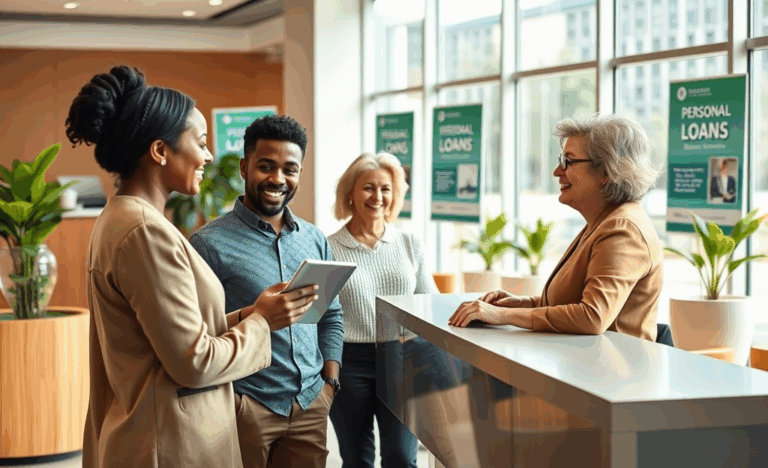 Graphic showing the benefits of TD Bank's personal loan with quick approval