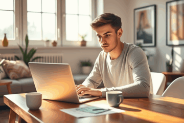 A person considering a financial solution with CIBC personal loan options.