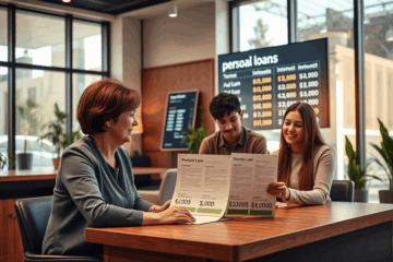 Illustration of personal loans ranging from AUD $2,000 to $12,000 by Money3.