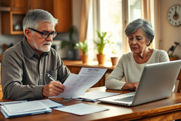An older adult considering a loan for emergency expenses.