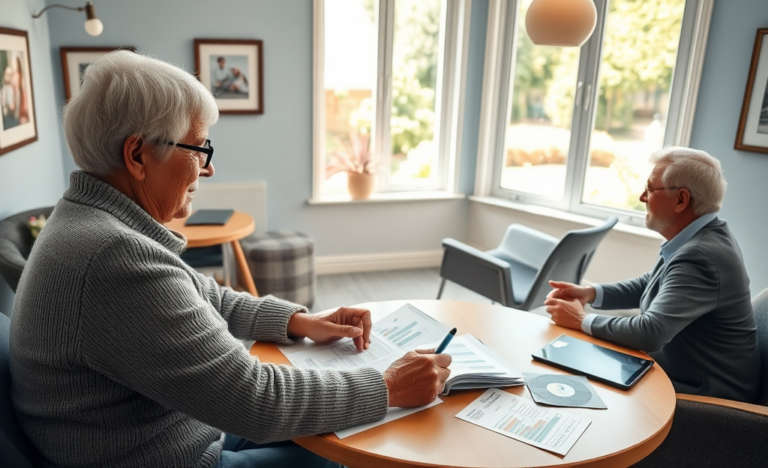 Seniors exploring various loan options and financial assistance.