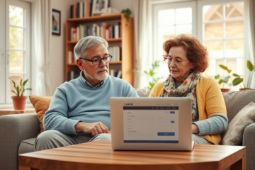 A senior couple discussing their personal loan options with a financial advisor.