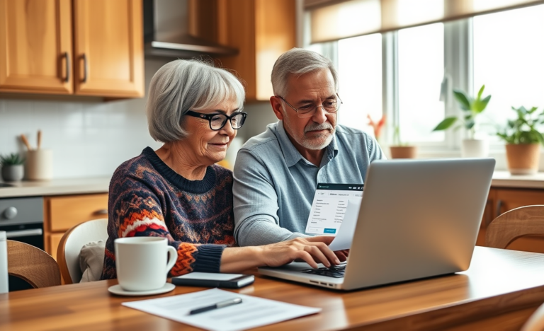 Seniors applying for financial assistance with ease and speed.
