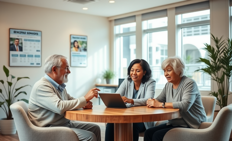 Seniors exploring flexible personal loan options at PNC Bank