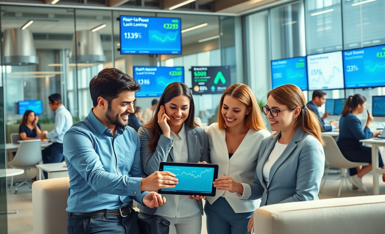 Illustration of fast and simple financial solutions for quick cash.