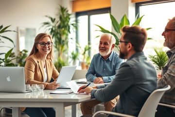 A person happily receiving cash from a loan approval.