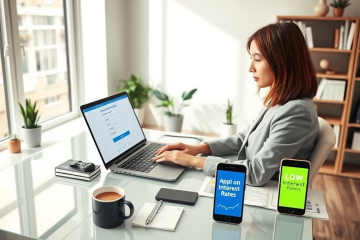 Featured image representing easy online loans with low rates and a simple borrowing process.